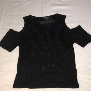 topshop cold shoulder top